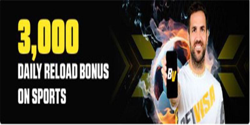 3,000 Daily Reload Bonus on Sports