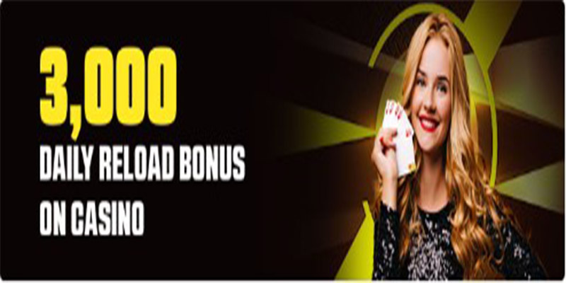 3,000 Daily Reload Bonus on Live Casino