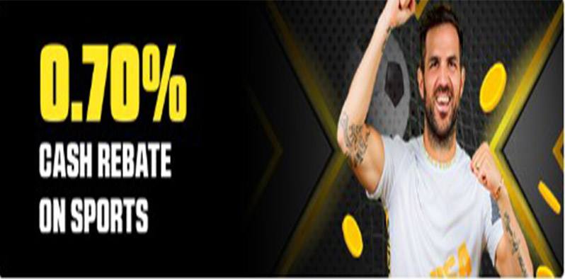 0.7% Cash Rebate on Sports