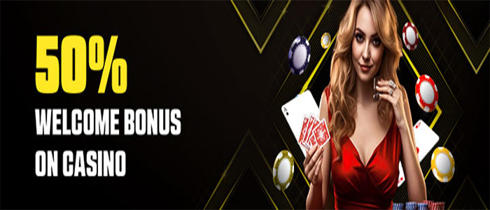 50% Welcome Bonus on Live Casino